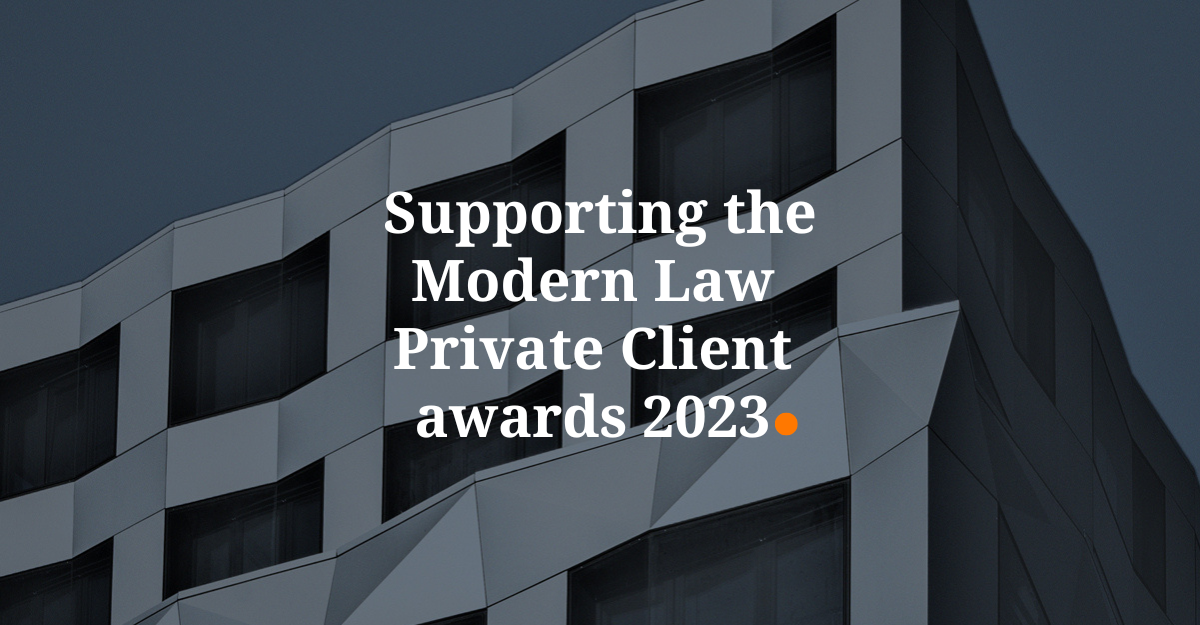 Supporting the Modern Law Private Client awards 2023