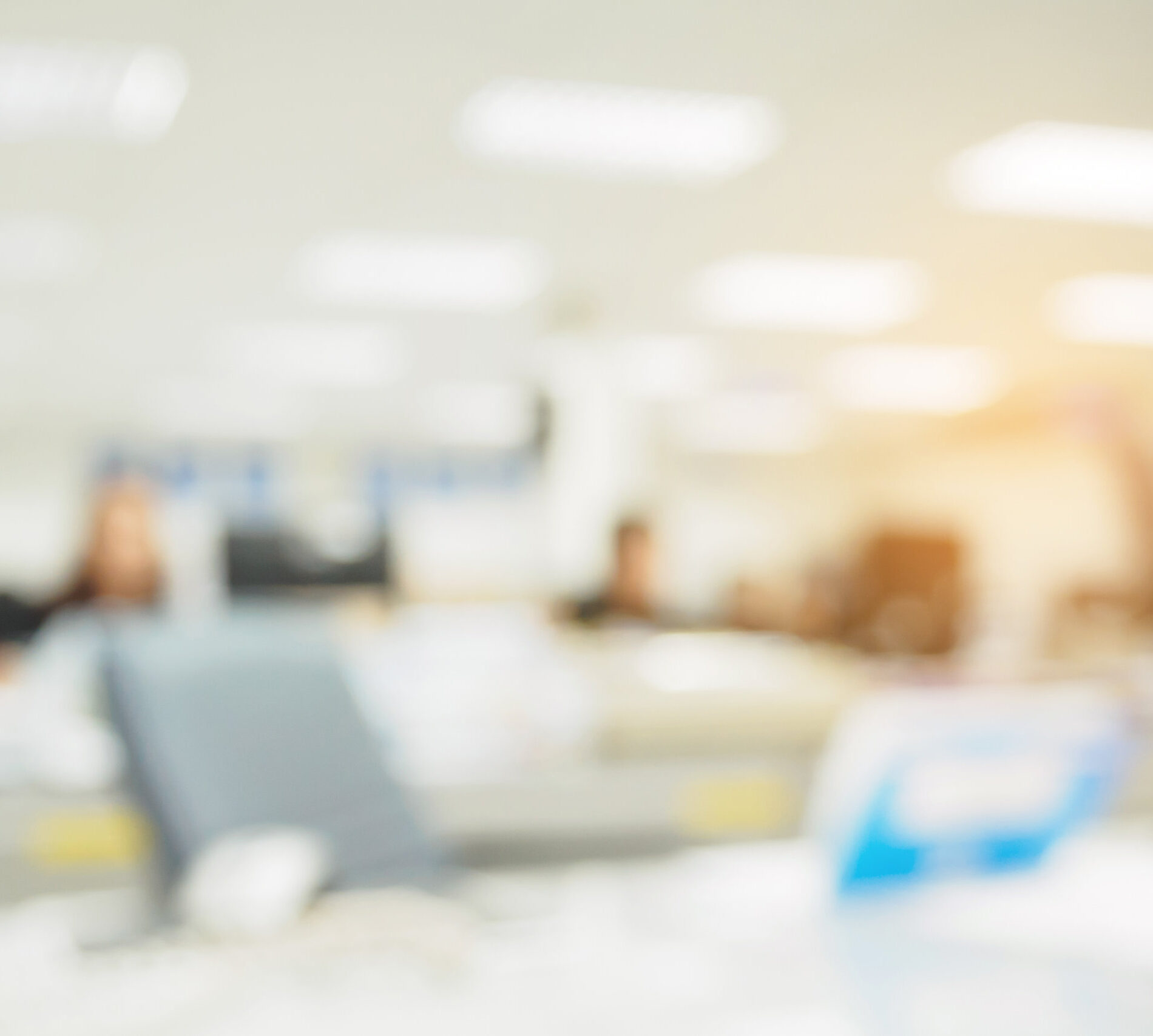 office blurred background